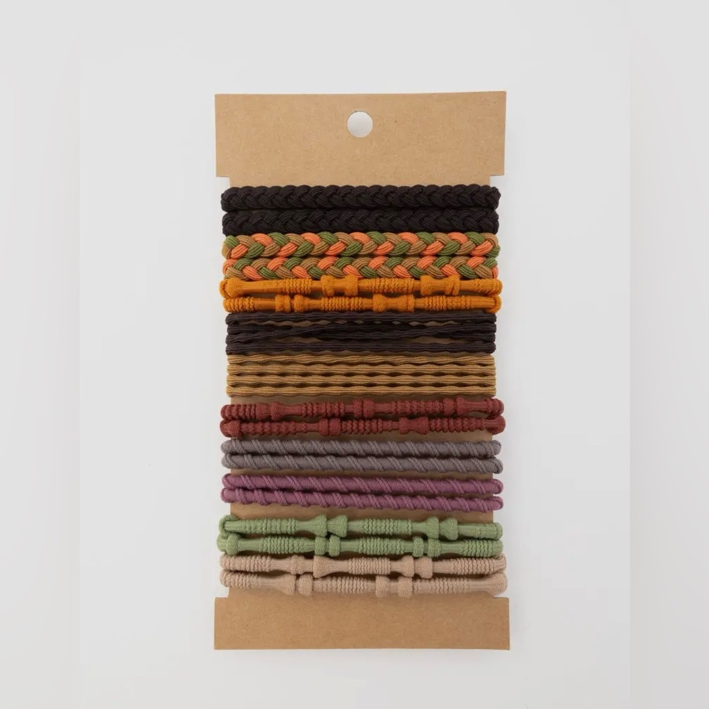 Colorful Braided Hair Ties Set New with Tags
